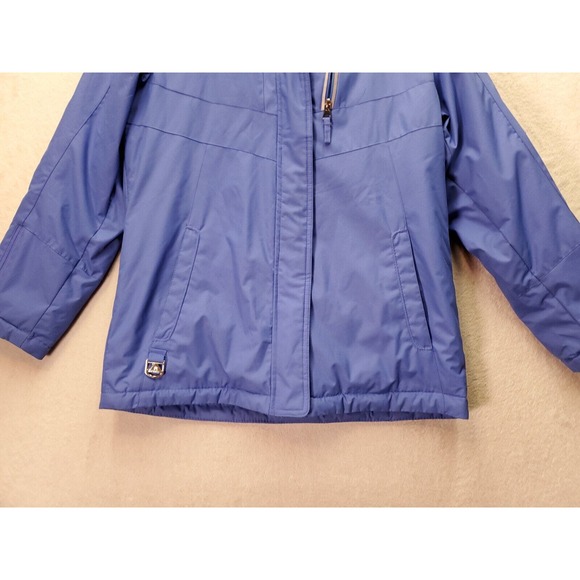 Gerry Winter Coat Girls Large Periwinkk Long Sleeve Pockets Hooded Full Zip Logo - Picture 8 of 13
